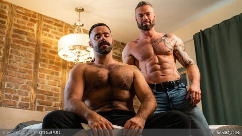 Masqulin sexy ripped muscle hunk Leo Bacchus hairy stud Teddy Torres bareback raw ass flip flop fucking 11 gay porn image - Masqulin sexy ripped muscle hunk Leo Bacchus and hairy stud Teddy Torres bareback raw ass flip flop fucking