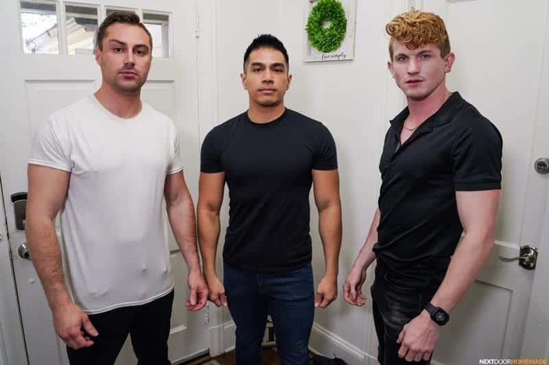 Hot gay sex young men orgy Damien White Max Lorde Kye Storm huge dick ass fucking 5 gay porn image - Hot gay sex young men orgy Damien White, Max Lorde and Kye Storm’s huge dick ass fucking